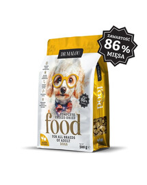 DR MALOU Liofiliserad hundmat Kyckling med pumpa 500g torrfoder för hundar