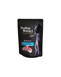 DOLINA NOTECI Premium Junior lammrätt 85 g våtfoder för kattungar