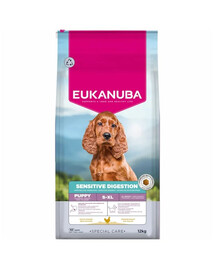 EUKANUBA Special Care Puppies with Sensitive Digestion 12 kg hundfoder för valpar med känslig matsmältning