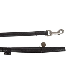 ZOLUX Mac Laisse pour chien en cuir 15 mm / 1,2 m noir