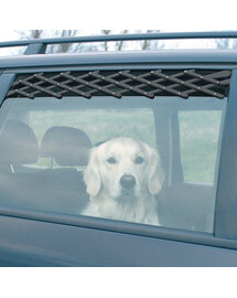 TRIXIE Grille d'aération pour fenêtre de voiture - 30x110 cm