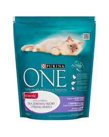 PURINA ONE COAT & HAIRBALL Kyckling och fullkorn 800 g