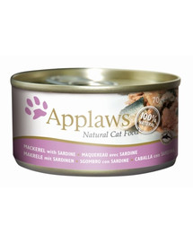 APPLAWS Puszka Dla Kota Makrela I Sardynka 70 g