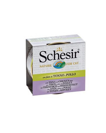 SCHESIR Tuńczyk Z Kurczakiem W Rosole 70G