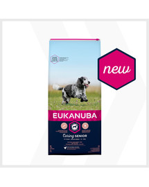 EUKANUBA Caring Senior Medium Breed Chicken - Chien sénior de race moyenne riche en poulet - 15kg