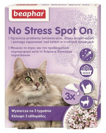 BEAPHAR No Stress Spot On Dla Kotów 0,4 ml x3
