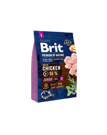 BRIT Premium By Nature Chicken Junior Small S 1kg