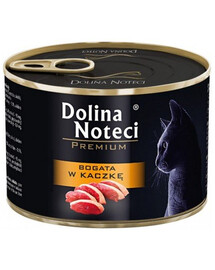 DOLINA NOTECI Premium Bogata w kaczkę dla kotów dorosłych 185 g