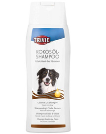 TRIXIE Shampooing à l'huile de noix de coco 250 ml - pour les chiens à poils longs