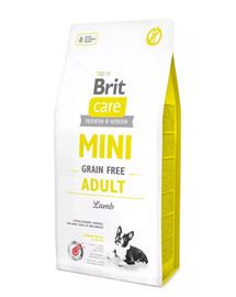 BRIT Care Grain Free Mini Adult Lamb - Agneau & sans céréales pour chiens de petites races - 400 g