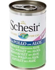 SCHESIR Filets de poulet à l'aloe vera pour chatons 140 g