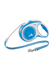 FLEXI Laisse automatique New Comfort M Sangle 5m Bleu
