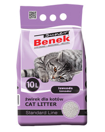 BENEK Super litière parfum lavande 2 x 10 L