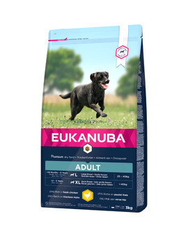 EUKANUBA Adult Grandes Races Chicken Riche en poulet frais 3 kg