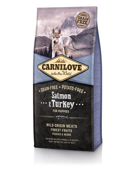 CARNILOVE Saumon & Dinde pour Chiots 1,5 kg