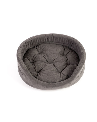INTERZOO Panier ovale pour chien 47x38x15 cm gris
