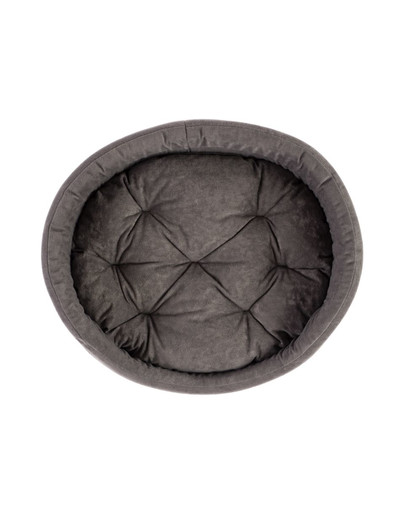 INTERZOO Panier ovale pour chien 66x55x17 cm gris