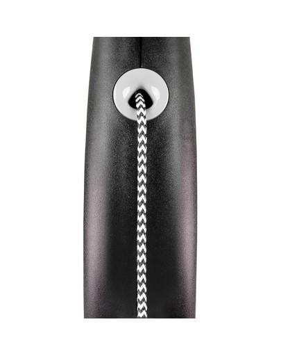FLEXI Laisse automatique Black Design XS Corde 3m Noir
