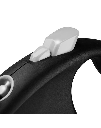FLEXI Laisse automatique Black Design S Sangle 5m Noir