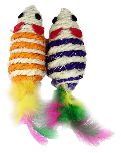 PET NOVA Jouet souris pour chat 7x3cm set de 2pcs.