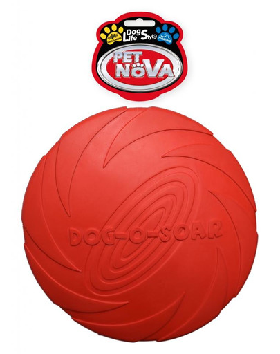 PET NOVA Dog Lifestyle Frisbee disque en caoutchouc 22cm rouge