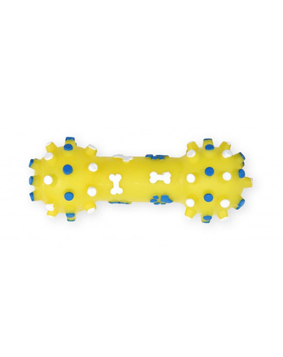 PET NOVA Dog Lifestyle Haltère avec languettes 12cm jaune