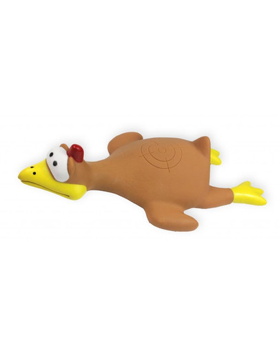 PET NOVA Dog Lifestyle Poulet en vol jouet 26cm brun