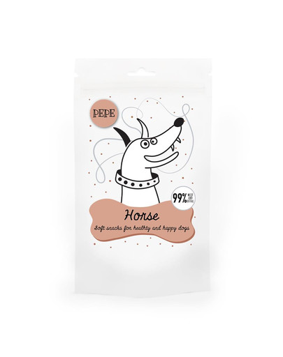 PAKA ZWIERZAKA PEPE Mini Chunkies Horse 70 g Friandises à la viande de cheval