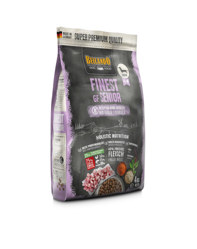 BELCANDO Finest Grain Free Senior XS-M - Croquettes de volaille pour chiens âgés de petites et moyennes races 4 kg