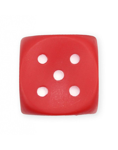 PET NOVA Dog Lifestyle Cube à lancer - jouet pour chien 6cm rouge