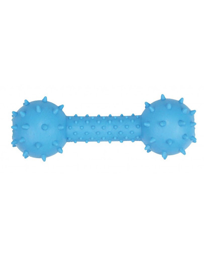 PET NOVA Dog Lifestyle Haltère avec cloche 14cm, bleu, arôme boeuf