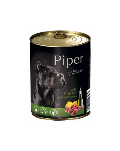 DOLINA NOTECI PIPER - pâtée de gibier et potiron pour chiens adultes - 800 g
