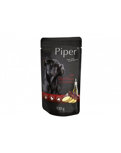 DOLINA NOTECI PIPER - Pâtée de foie de bœuf et pommes de terre pour chiens adultes - 150 g