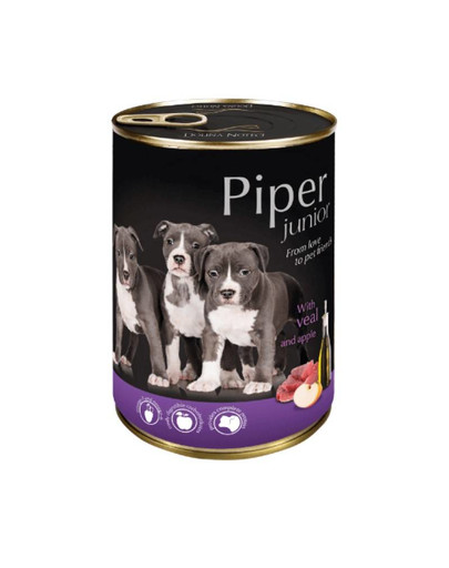 DOLINA NOTECI PIPER Junior - pâtée de veau et pomme pour chiots - 400 g