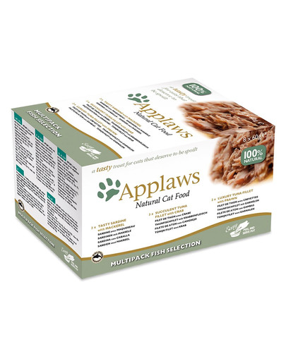 APPLAWS Selection Chat Multipack 4x (8 x 60 g) Pâté pour Chats Poisson