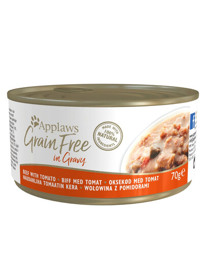 APPLAWS Cat Tin Grain Free 70 g wołowina z pomidorami w sosie