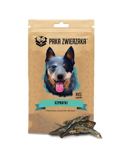 PAKA ZWIERZAKA Sprats 100% 60 g friandise naturelle pour chiens