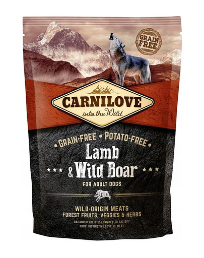 CARNILOVE Chien Adulte Agneau & Sanglier 1,5 kg