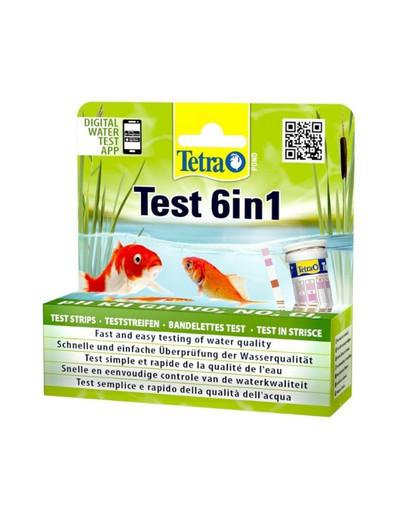 TETRA TETRA POND TEST 6IN1 /25 BANDES