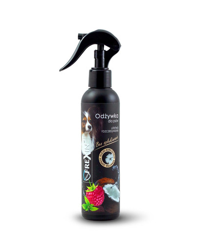 FREXIN Conditionneur sans rinçage pour chiens Noix de coco et framboise 170 g
