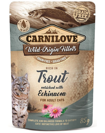 CARNILOVE Truite & Echinacée 24 x 85 g pâtée pour Chat