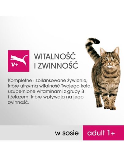 PERFECT FIT Cat Adult 1+ sachets de viande 4*85 g