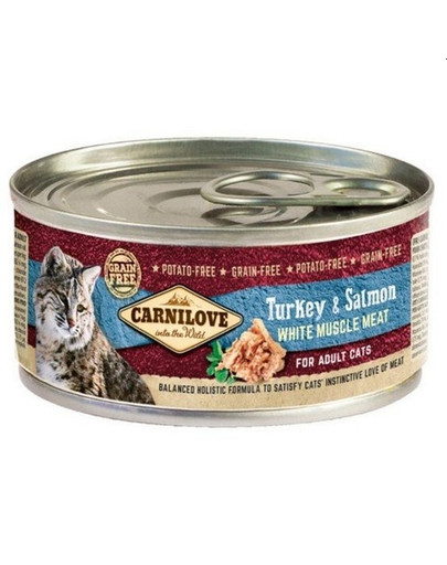 CARNILOVE Chat Dinde & Saumon 12 x 100 g