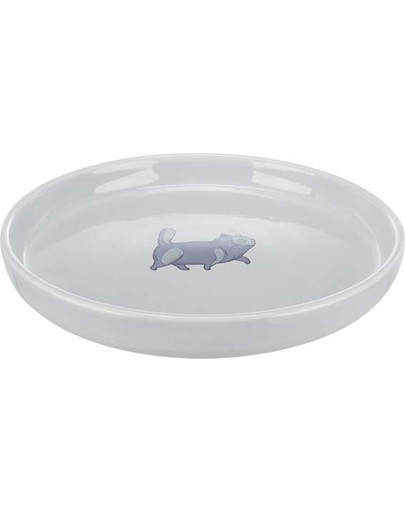 TRIXIE Gamelle en céramique pour un chat avec un motif de chat 0,6l/23cm