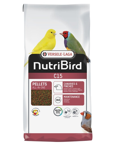 VERSELE-LAGA NutriBird C15 Maintenance pallets aliment d'entretien pour canaris 1 kg