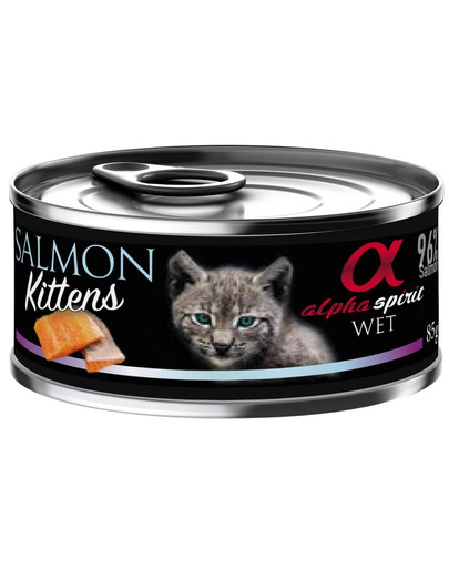ALPHA SPIRIT Salmon for kitten Łosoś dla kociąt 85 g
