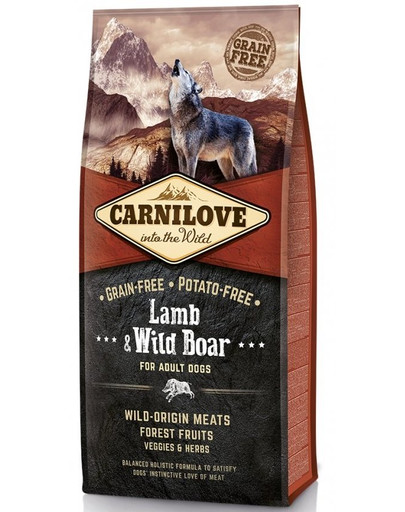 CARNILOVE Chien Adulte Agneau & Sanglier 4 kg