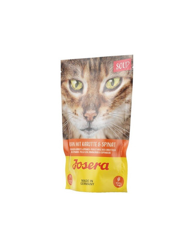 JOSERA Soupe de poulet avec carottes et épinards 16 x 70 g