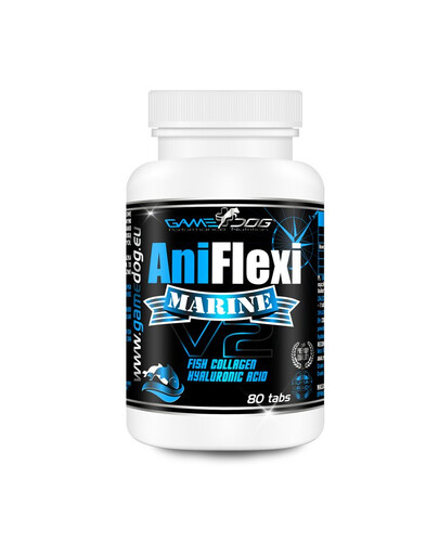 GAME DOG AniFlexi Marine - Complément alimentaire pour soutenir le système musculosquelettique - 80 comprimés