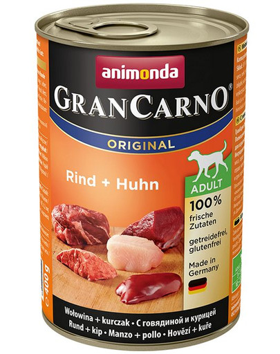 ANIMONDA GranCarno senza cereali 400 gr. - manzo e pollo